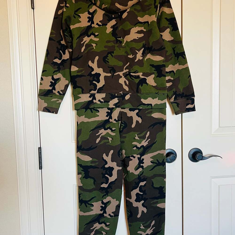 Polo Ralph Lauren Kids Camo Fleece Hoodie and Jogger Sweat Suit Set